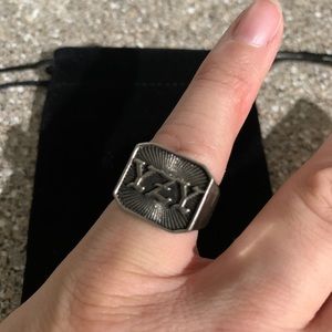 Silver Yeezy ring